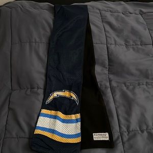 Chargers Scarf with Hidden Zipper Pocket